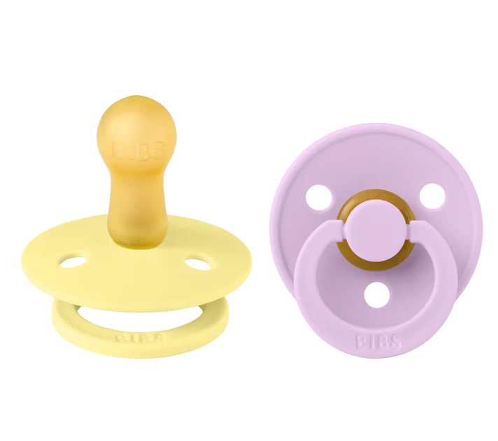 Bibs 2 suzete latex tip cherry Colour Collection 6-18 luni, Sunshine/Violet Imagine principală a produsului