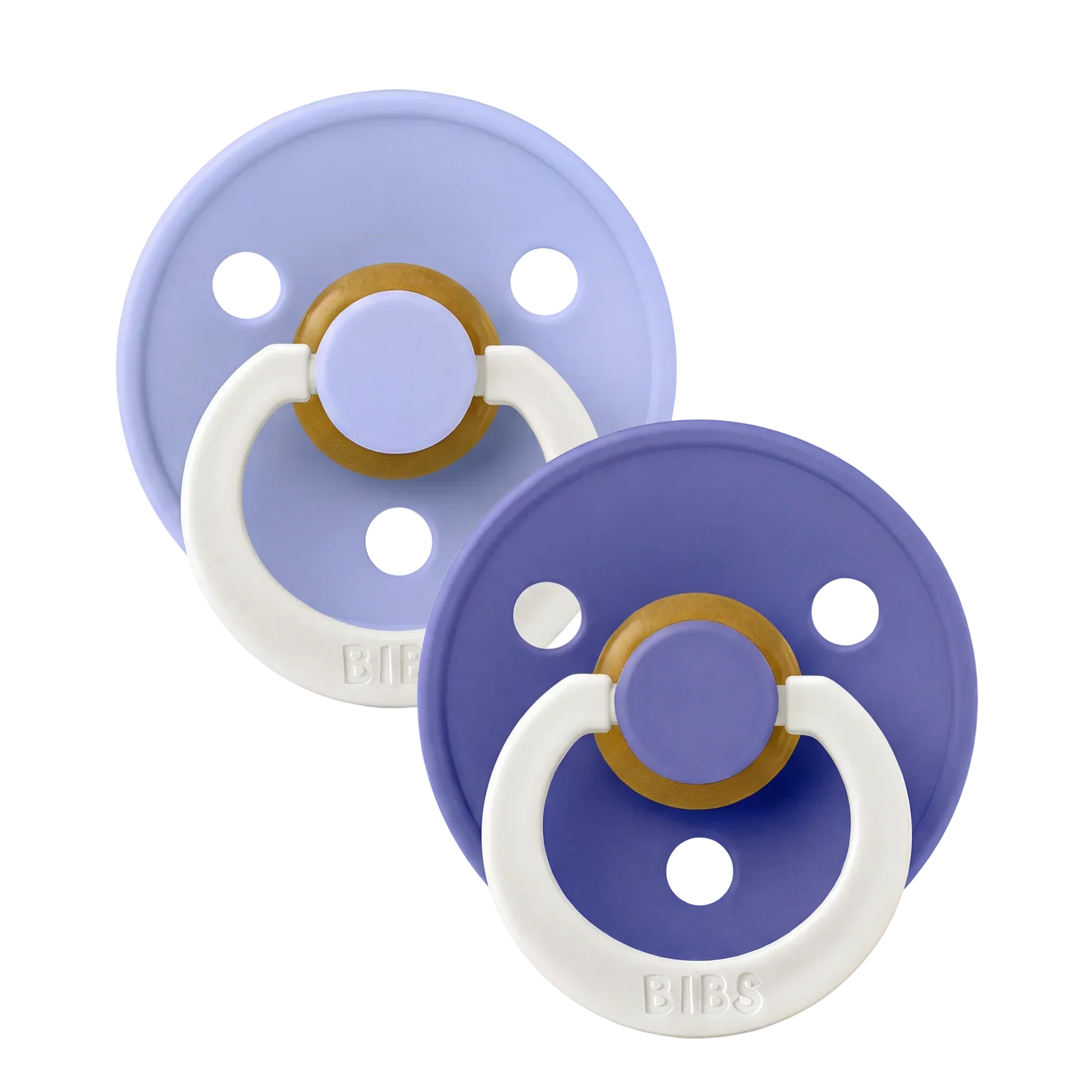 Bibs 2 suzete latex tip cherry Colour Night 18m+ Hush/Grape Imagine secundară a produsului