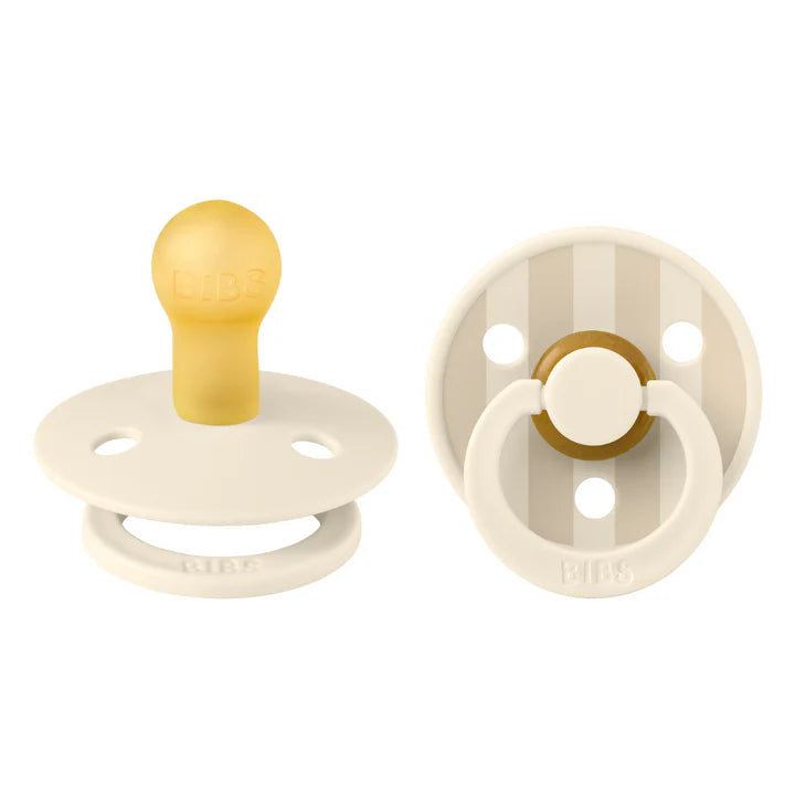Bibs 2 suzete latex tip cherry Colour Studio Pin 0-6 luni, Ivory Vanilla Mix Imagine principală a produsului