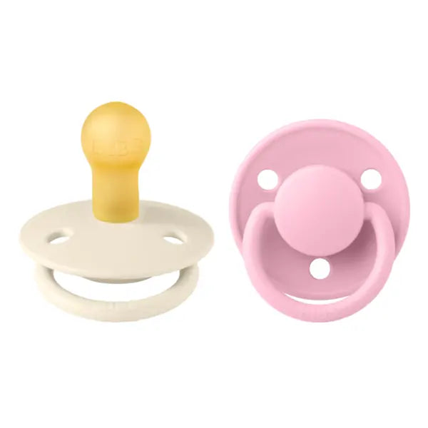Bibs 2 suzete latex tip cherry De Lux 0-6 luni Iron/Pink Imagine principală a produsului