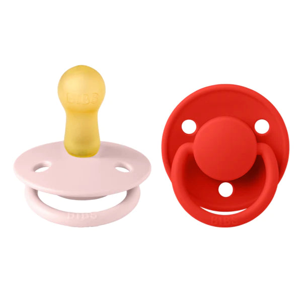 Bibs 2 suzete latex tip cherry De Lux 6-18 luni Blossom/Candy Apple
