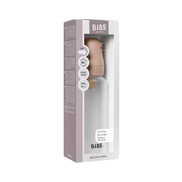 Bibs biberon anticolic 270 ml cu tetina latex 2m+ Blush