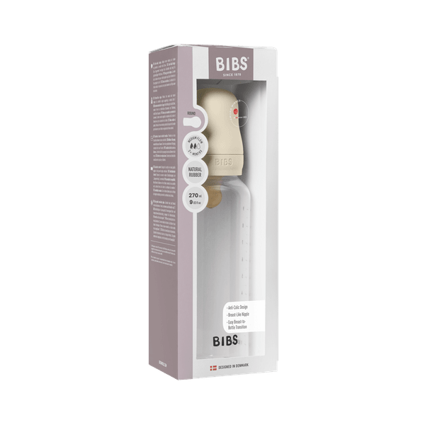 Bibs biberon anticolic 270 ml cu tetina latex 2m+ Ivory