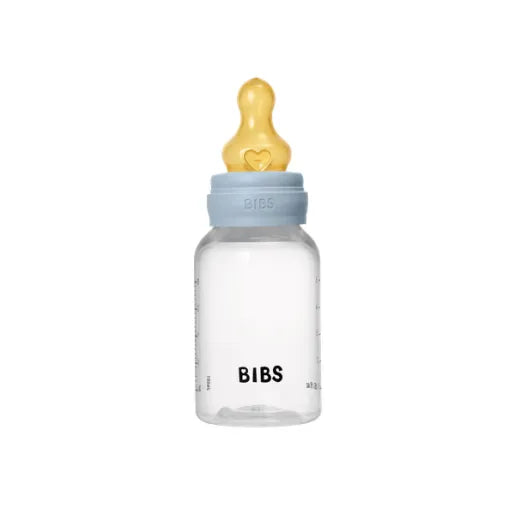 Bibs biberon anticolici 150 ml cu teina latex 1 picatura 0m+ Baby Blue