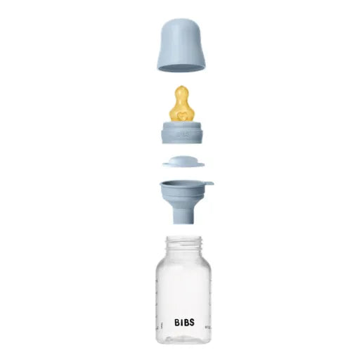 Bibs biberon anticolici 150 ml cu teina latex 1 picatura 0m+ Baby Blue