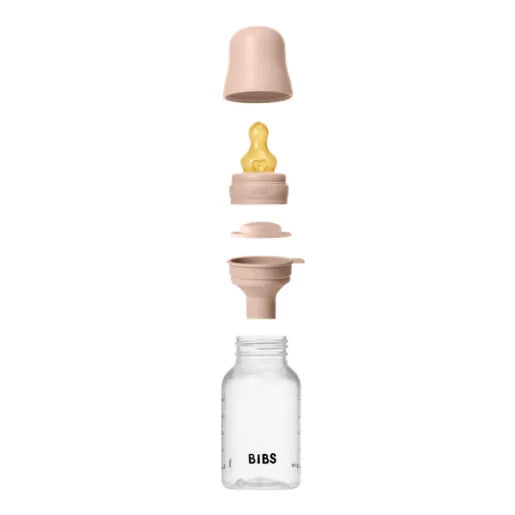 Bibs biberon anticolici 150 ml cu teina latex 1 picatura 0m+ Blush