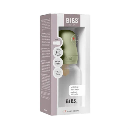 Bibs biberon anticolici 150 ml cu teina latex 1 picatura 0m+ Sage