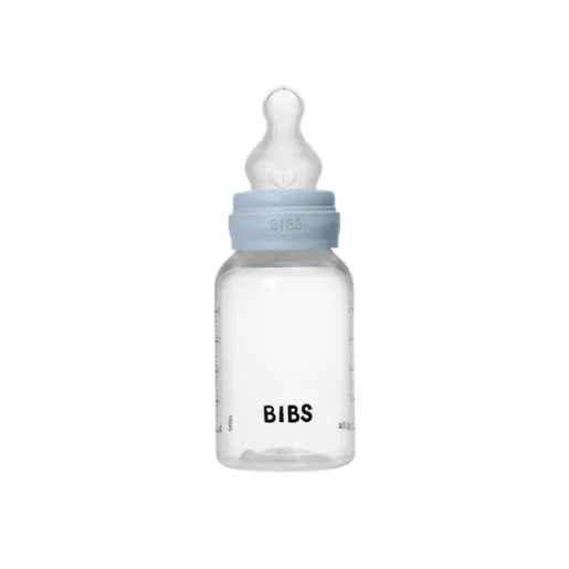 Bibs biberon anticolici 150 ml cu teina silicon 1 picatura 0m+ Baby Blue