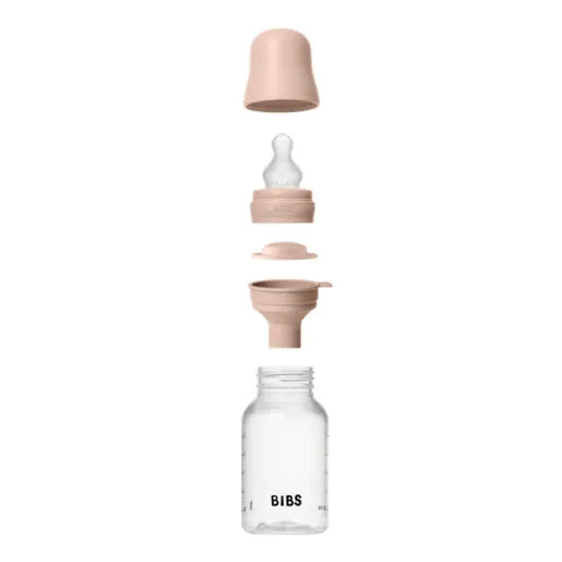 Bibs biberon anticolici 150 ml cu teina silicon 1 picatura 0m+ Blush