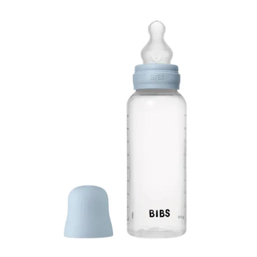 Bibs biberon anticolici 270 ml cu teina silicon 2 picaturi 2m+ Baby Blue