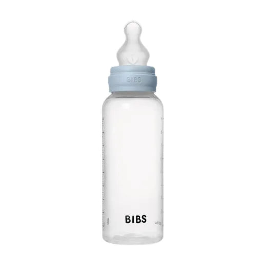 Bibs biberon anticolici 270 ml cu teina silicon 2 picaturi 2m+ Baby Blue