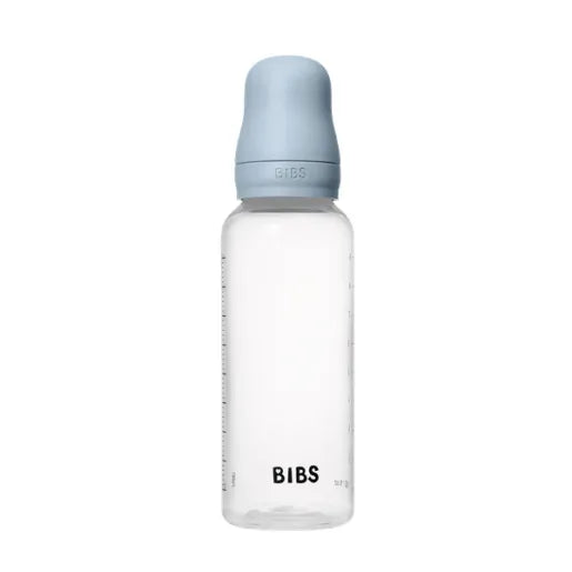 Bibs biberon anticolici 270 ml cu teina silicon 2 picaturi 2m+ Baby Blue