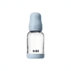 Bibs biberon sticla anticolici 120 ml cu teina latex flux lent 0m+ Baby Blue