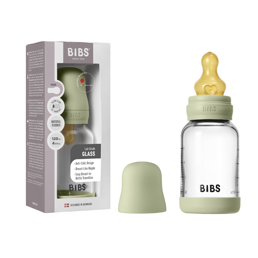 Bibs biberon sticla anticolici 120 ml cu teina latex flux lent 0m+ Sage