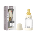 Bibs biberon sticla Boheme anticolici 120 ml cu teina latex flux lent 0m+ Ivory
