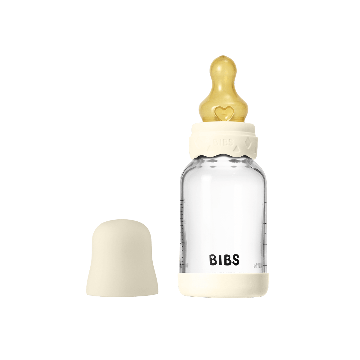 Bibs biberon sticla Boheme anticolici 120 ml cu teina latex flux lent 0m+ Ivory
