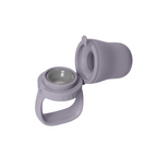 Bibs dispozitiv de hranire Baby Feeder cu 2 tetine din silicon 4m+ Fossil Grey