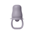 Bibs dispozitiv de hranire Baby Feeder cu 2 tetine din silicon 4m+ Fossil Grey