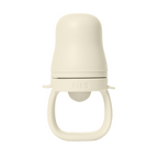 Bibs dispozitiv de hranire Baby Feeder cu 2 tetine din silicon 4m+ Ivory