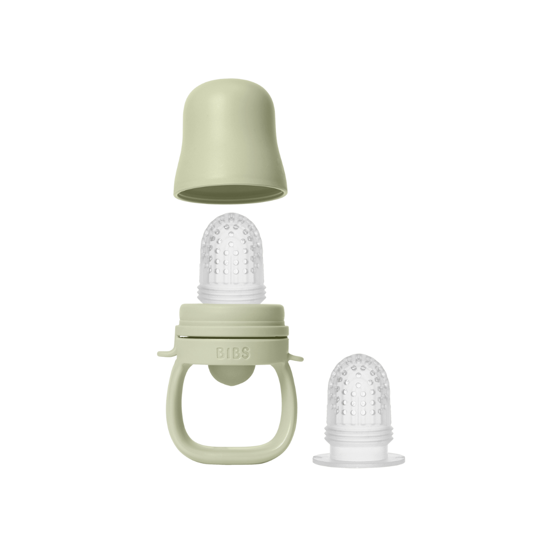 Bibs dispozitiv de hranire Baby Feeder cu 2 tetine din silicon 4m+ Sage Imagine secundară a produsului