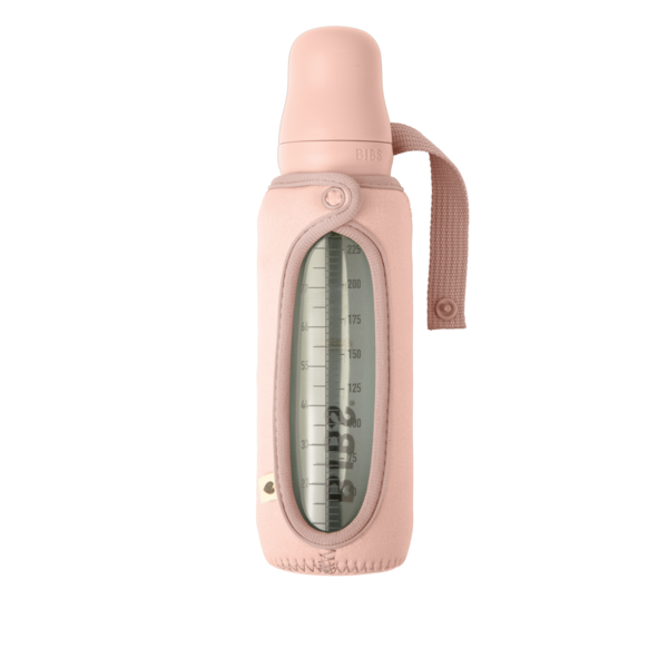 Bibs husa pentru biberonul din sticla 225 ml 0m+ Blush