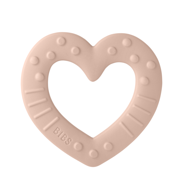 Bibs jucarie dentitie Baby Bitie 2m+, Heart Blush