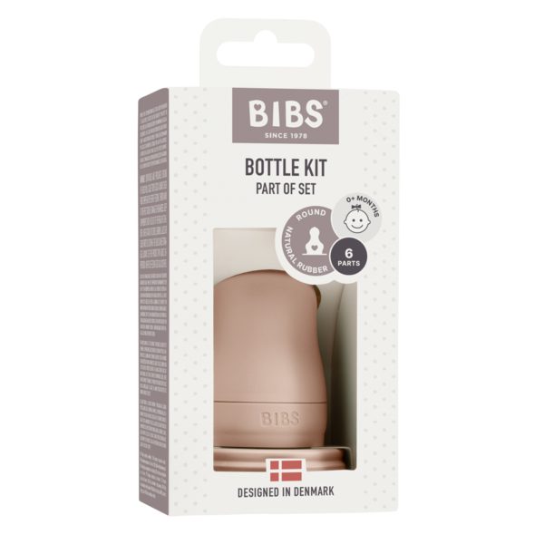 Bibs Kit pentru set complet biberon din sticla anticolici 0m+ Blush