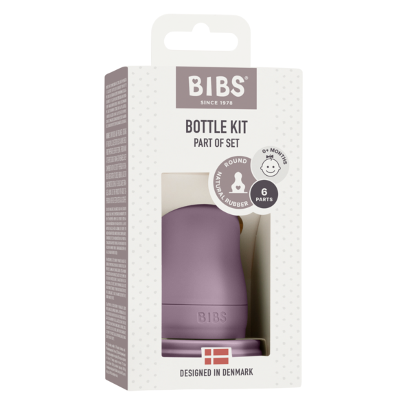 Bibs Kit pentru set complet biberon din sticla anticolici 0m+ Mauve