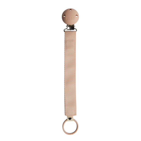 Bibs lant suzeta cu clip Ribbon 0m+ Blush