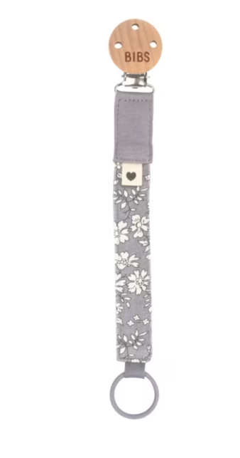 Bibs lant suzeta X LIBERTY 0m+ Eloise/Fossil Grey Imagine principală a produsului