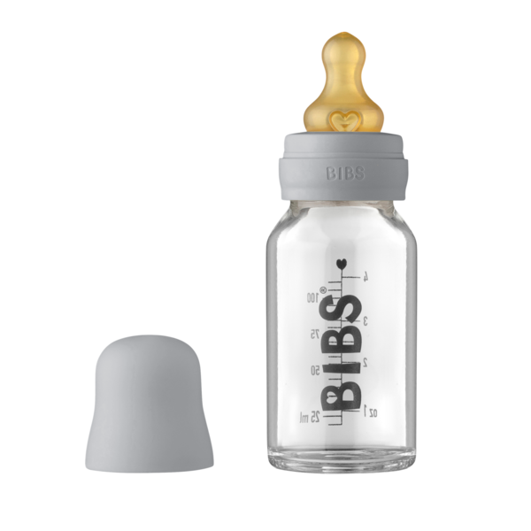 Bibs set biberon sticla 110 ml tetina latex flux lent 0m+, Cloud Imagine principală a produsului