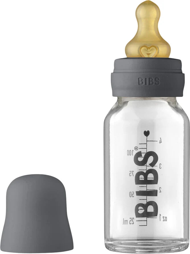 Bibs set biberon sticla 110 ml tetina latex flux lent 0m+, Iron