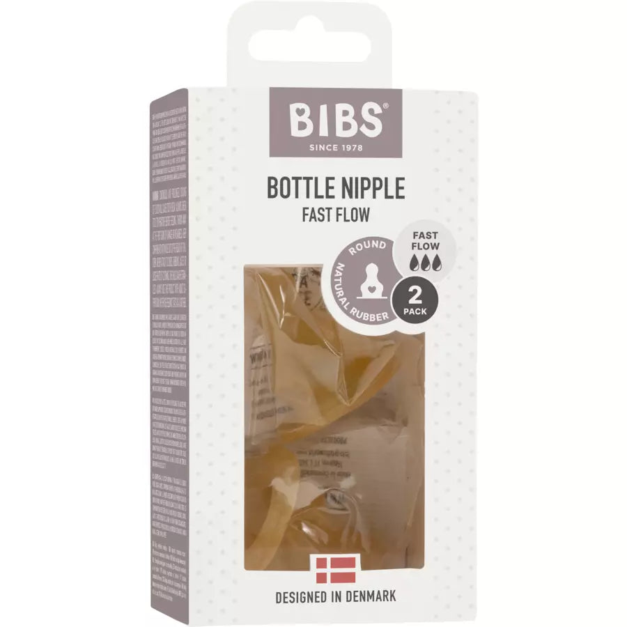 Bibs tetina latex 3 picaturi cu flux rapid 0m+ 2 buc