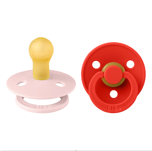 Bibs 2 suzete latex tip cherry Colour Collection 0-6 luni, BlossomCandy Apple Imagine principală a produsului