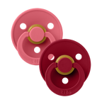 Bibs 2 suzete latex tip cherry Colour Collection 01