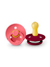 Bibs 2 suzete latex tip cherry Colour Collection 02
