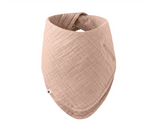 Bibs baveta muselina cu suport suzeta 0m+, Blush