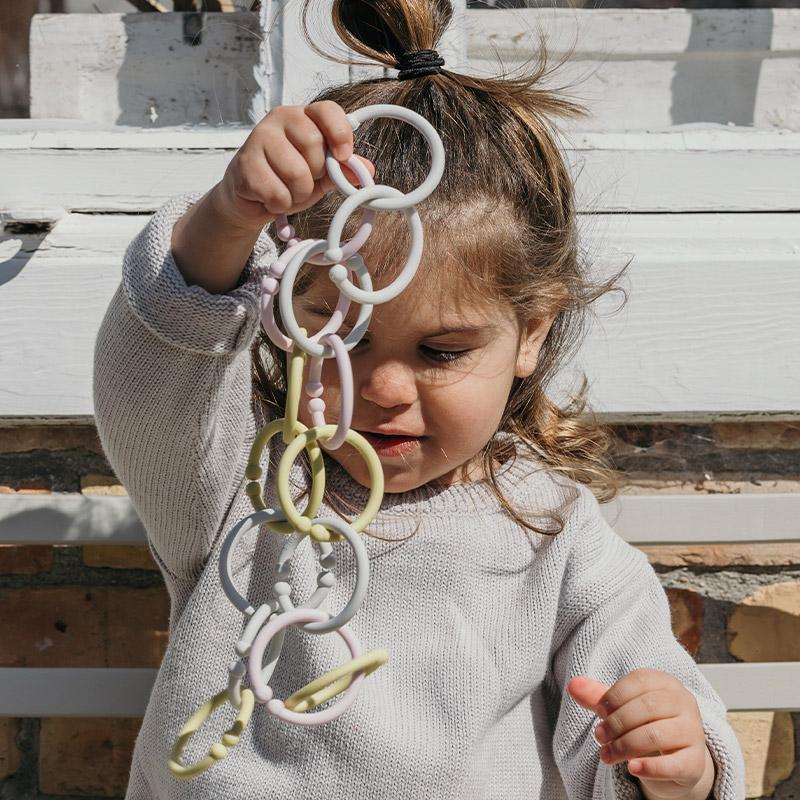 Bibs inele pentru atasare jucarii Loops 0m+ 02
