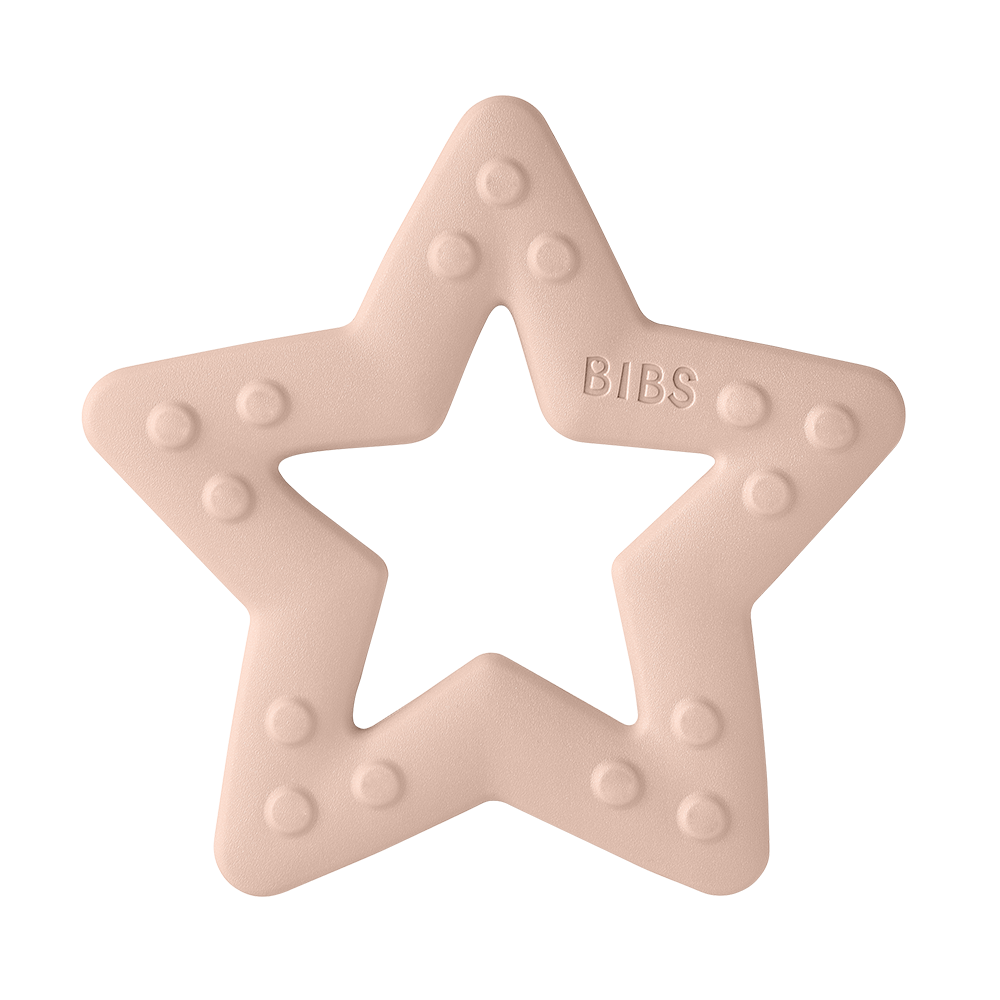 Bibs jucarie dentitie Baby Bitie 2m+, Star Blush