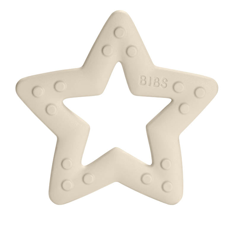 Bibs jucarie dentitie Baby Bitie 2m+, Star Ivory Imagine principală a produsului