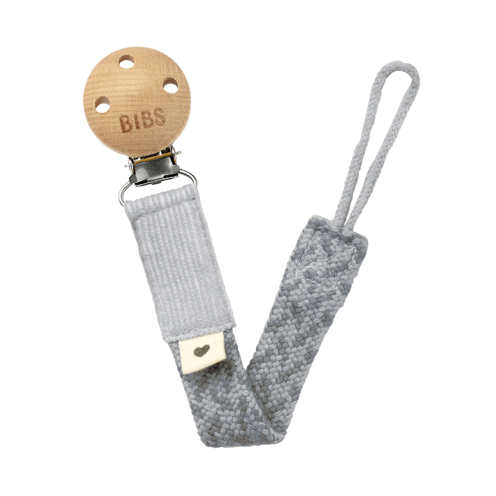 Bibs lant suzeta Paci Braid 0m+, Cloud-Iron 01 Imagine principală a produsului