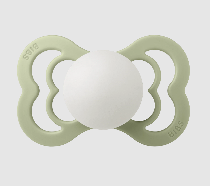 Bibs suzeta latex plata Supreme Night 6-36 luni, Sage