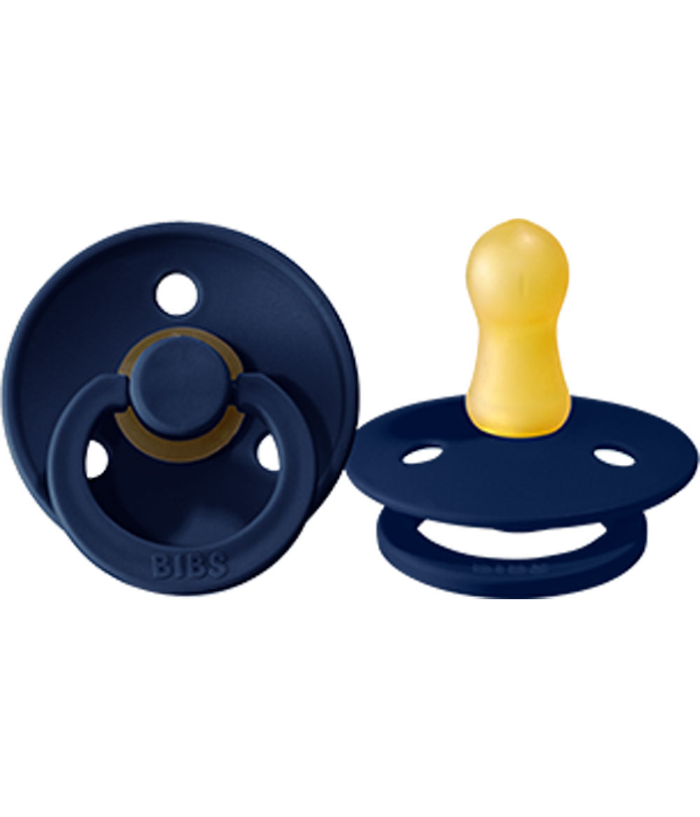Bibs suzeta latex tip cherry Colour Collection 0-6 luni, Ink Blue Imagine principală a produsului