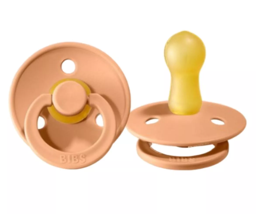 Bibs suzeta latex tip cherry Colour Collection 0-6 luni, Peach Imagine principală a produsului