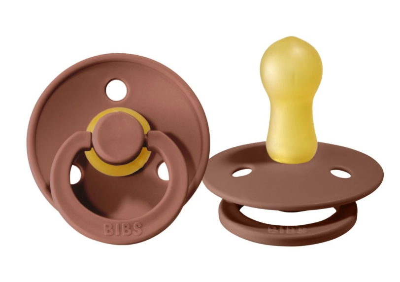 Bibs suzeta latex tip cherry Colour Collection 0-6 luni, Woodchuck