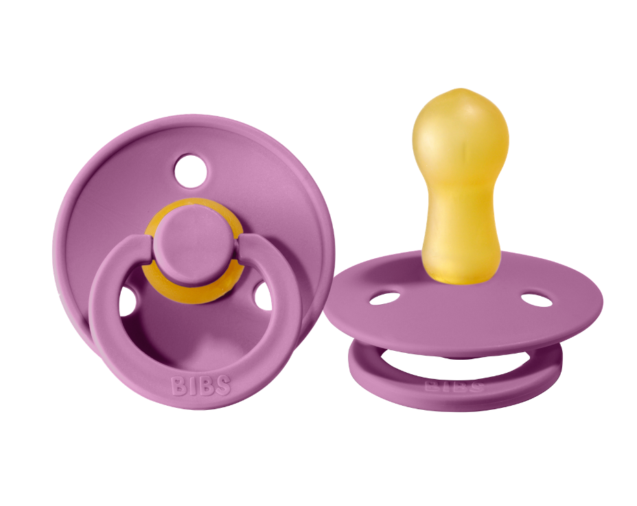 Bibs suzeta latex tip cherry Colour Collection 6-18 luni, Lavander
