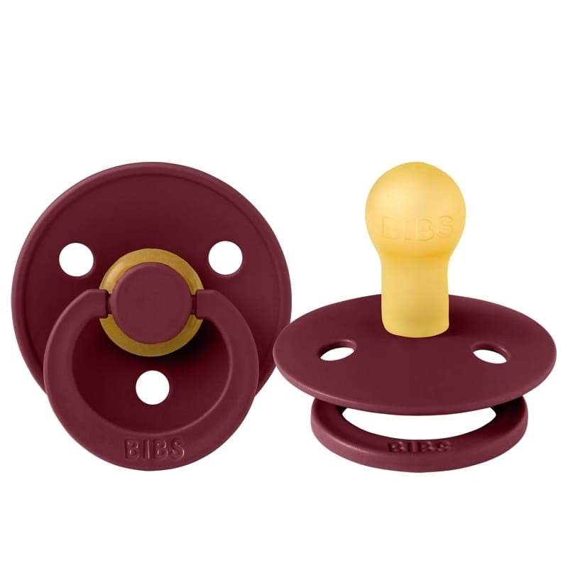 Bibs suzeta latex tip cherry Colour Collection 0-6 luni, Elderberry