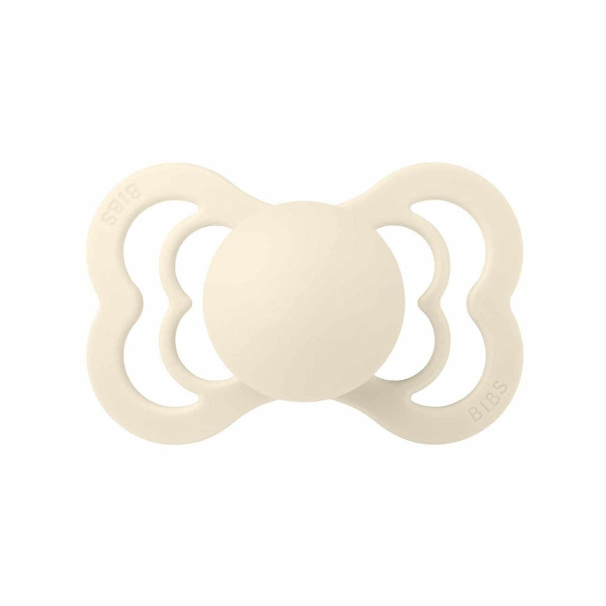 Bibs suzeta silicon plata Supreme Collection 6-36 luni, 1 buc Ivory