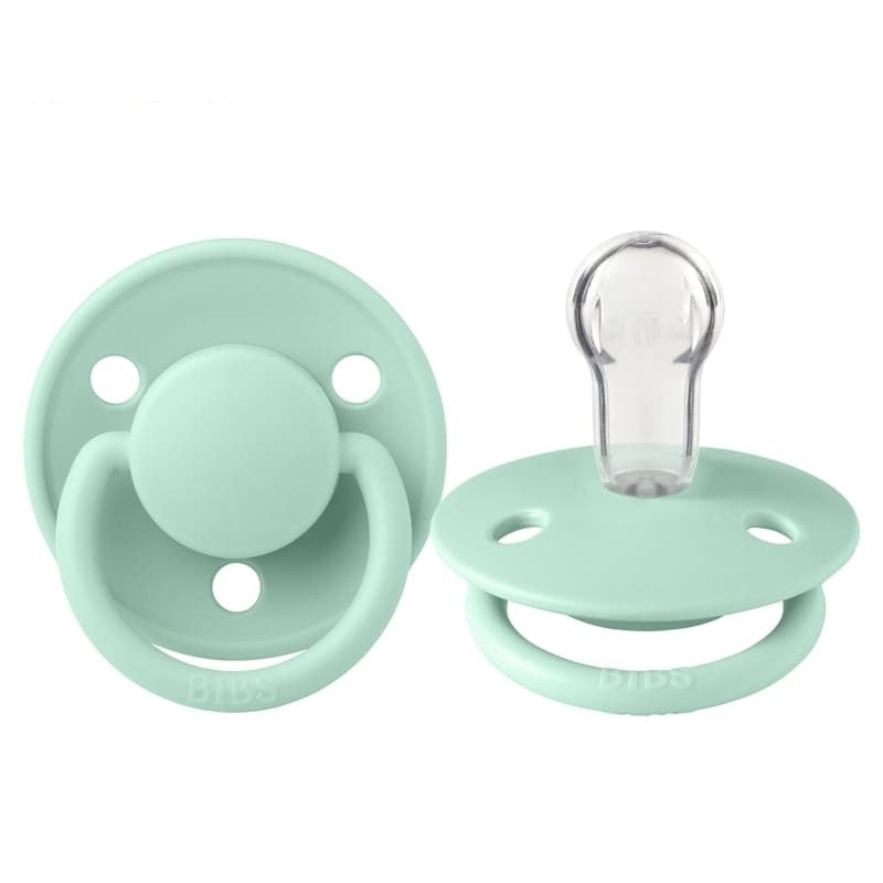 Bibs suzeta silicon tip cherry De Lux 0-3 ani, Pale Mint Imagine principală a produsului