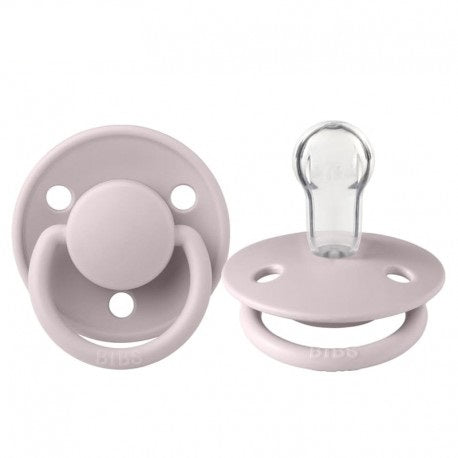 Bibs suzeta silicon tip cherry De Lux 0-3 ani, Violet
